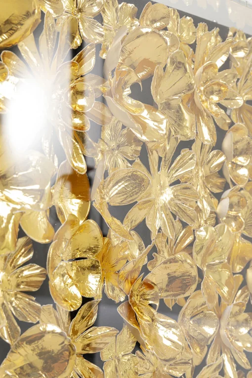 KARE Design Cornice Decorativa Gold Flower 80x80cm - KARE> Decorazioni Da Parete