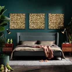 KARE Design Cornice Decorativa Gold Flower 80x80cm - KARE></noscript> Decorazioni Da Parete