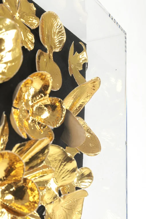 KARE Design Cornice Decorativa Gold Flower 60x60cm - KARE> Decorazioni Da Parete