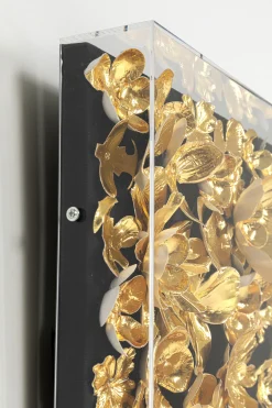 KARE Design Cornice Decorativa Gold Flower 60x60cm - KARE></noscript> Decorazioni Da Parete