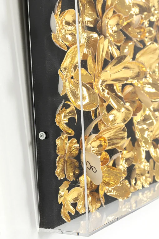 KARE Design Cornice Decorativa Gold Flower 60x60cm - KARE> Decorazioni Da Parete