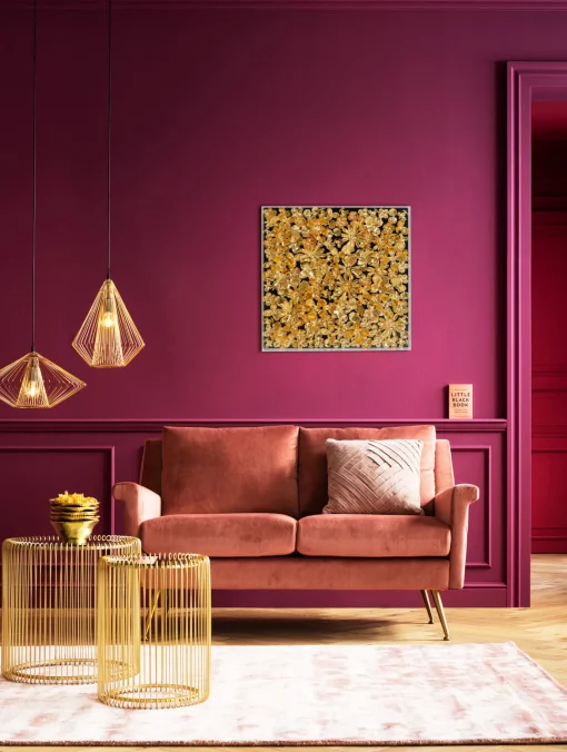 KARE Design Cornice Decorativa Gold Flower 60x60cm - KARE> Decorazioni Da Parete