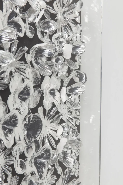 KARE Design CORNICE DECORATIVA SILVER FLOWER 100X100CM - KARE> Decorazioni Da Parete