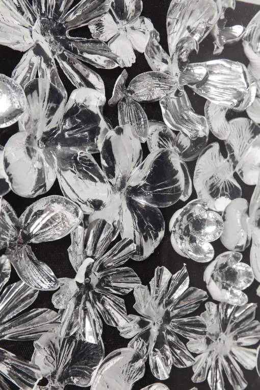 KARE Design CORNICE DECORATIVA SILVER FLOWER 100X100CM - KARE> Decorazioni Da Parete