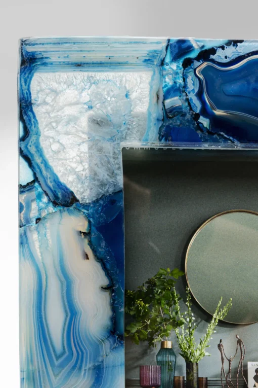 KARE Design Cornice Francis Achat blu 13x18cm - KARE> Portafoto