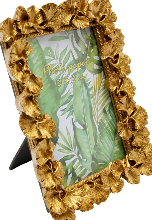 KARE Design Cornice Ginkgo Leaf oro 20x24 cm - KARE> Portafoto