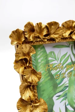 KARE Design Cornice Ginkgo Leaf oro 20x24 cm - KARE></noscript> Portafoto