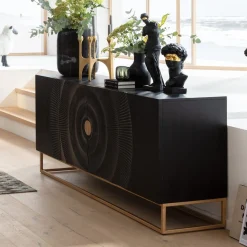 KARE Design Credenza Madeira scuro 177x75cm - KARE> Credenze E Madie