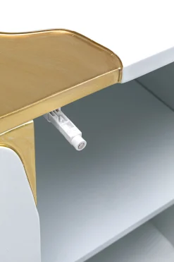 KARE Design Credenza Oro Bianco Cracked 165x80cm - KARE></noscript> Credenze E Madie