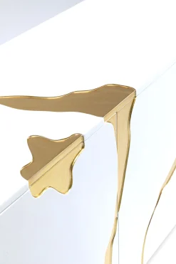 KARE Design Credenza Oro Bianco Cracked 165x80cm - KARE></noscript> Credenze E Madie