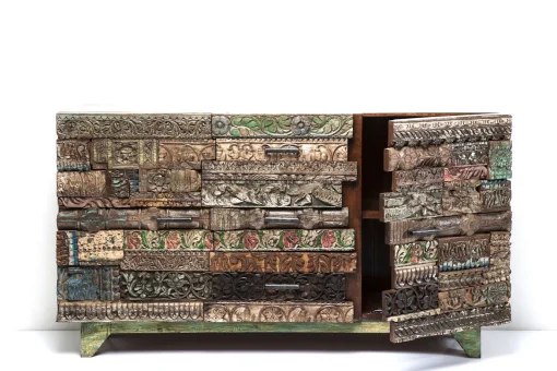 KARE Design Credenza Shanti Surprise Puzzle 2 Porte 3 Cassetti - KARE> Credenze E Madie