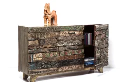 KARE Design Credenza Shanti Surprise Puzzle 2 Porte 3 Cassetti - KARE></noscript> Credenze E Madie
