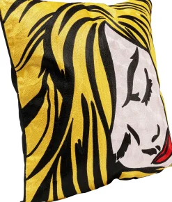 KARE Design Cuscino Art Line Comic Lady 50x50cm - KARE> Cuscini