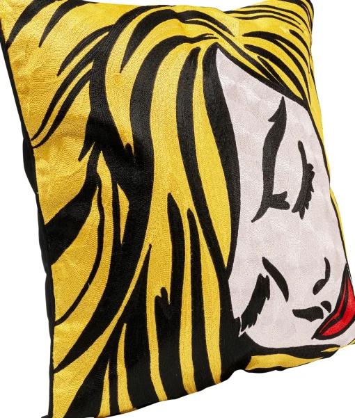 KARE Design Cuscino Art Line Comic Lady 50x50cm - KARE> Cuscini