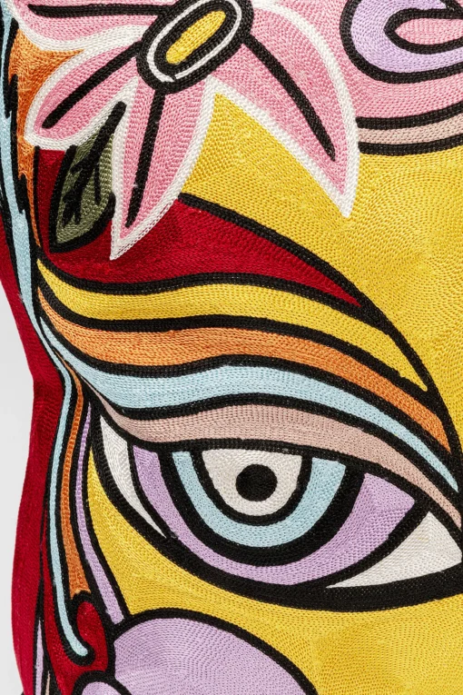 KARE Design Cuscino Art Line Face 50x50cm - KARE> Cuscini