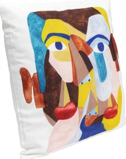 KARE Design Cuscino Artistic Face 45x45cm - KARE> Cuscini