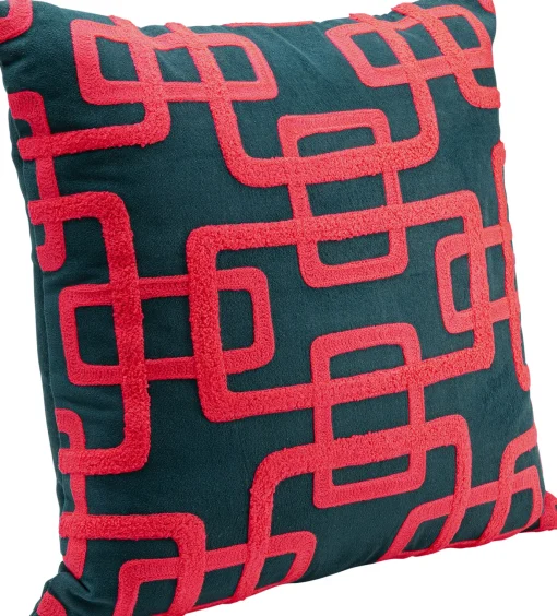 KARE Design Cuscino Chain fucsia 45x45cm - KARE> Cuscini