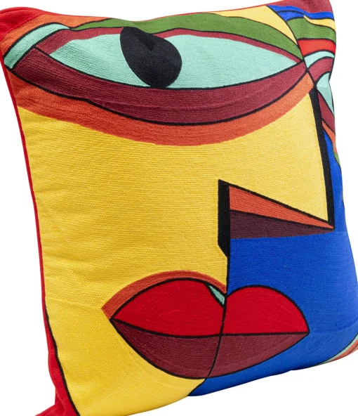 KARE Design Cuscino Faccia Arte Colore Right 50x50cm - KARE> Cuscini