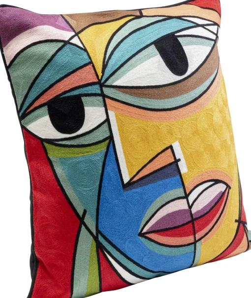 KARE Design Cuscino Faccia Arte Colore Left 50x50cm - KARE> Cuscini