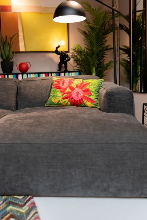 KARE Design Cuscino Fiorista verde 60x40cm - KARE> Cuscini