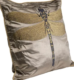 KARE Design Cuscino Glitter Dragonfly marrone 40x40cm - KARE> Cuscini