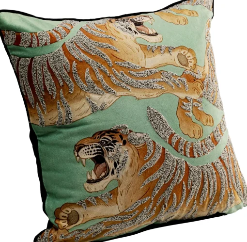 KARE Design Cuscino Tiger Love menta 45x45cm - KARE> Cuscini