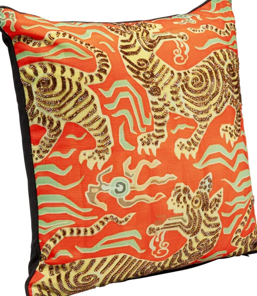 KARE Design Cuscino Tiger Love rosso 45x45cm - KARE> Cuscini