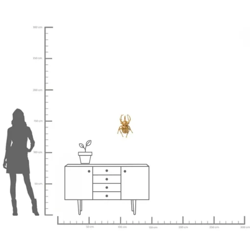 KARE Design Decorazione da parete Atlas Beetle oro - KARE> Decorazioni Da Parete