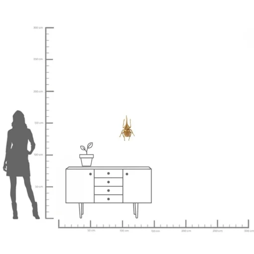 KARE Design Decorazione da parete Herkules Beetle oro - KARE> Decorazioni Da Parete