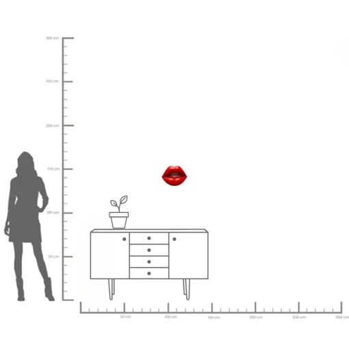 KARE Design Decorazione da parete Lips 30cm - KARE> Decorazioni Da Parete
