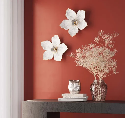 KARE Design DECORAZIONE DA PARETE ORCHID BIANCO 25CM - KARE> Decorazioni Da Parete