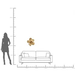 KARE Design Decorazione da parete Orchidea oro 44 cm - KARE> Decorazioni Da Parete