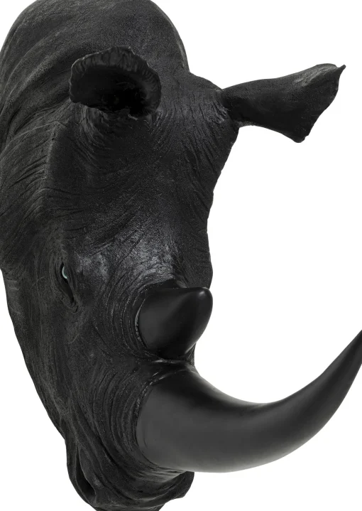 KARE Design Decorazione da parete Rhino Head Antique nero 22x4 - KARE> Decorazioni Da Parete