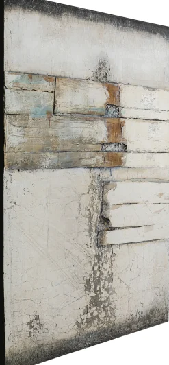 KARE Design DIPINTO AD ACRILICO ABSTRACT GRIGIO LINE TWO 150X1 - KARE> Quadri