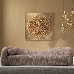 KARE Design Divano 3 posti Livia Melange Marrone 261cm - KARE> Divani