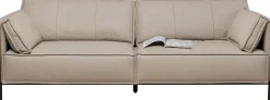 KARE Design Divano 3 posti Victor pelle grigio 233cm - KARE> Divani
