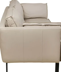 KARE Design Divano 3 posti Victor pelle grigio 233cm - KARE> Divani