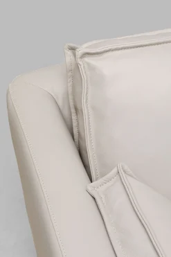 KARE Design Divano 3 posti Victor pelle grigio 233cm - KARE></noscript> Divani