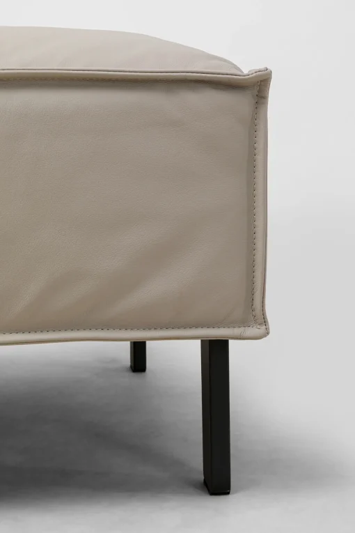 KARE Design Divano 3 posti Victor pelle grigio 233cm - KARE> Divani