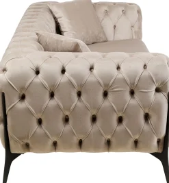 KARE Design Divano Bellissima 2 posti velluto beige 200cm - KARE> Divani
