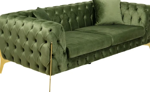 KARE Design Divano Bellissima 2 posti velluto verde 200cm - KARE> Divani