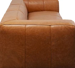 KARE Design Divano Cubetto 3-Posti Pelle Marrone Chiaro 220cm - KARE> Divani