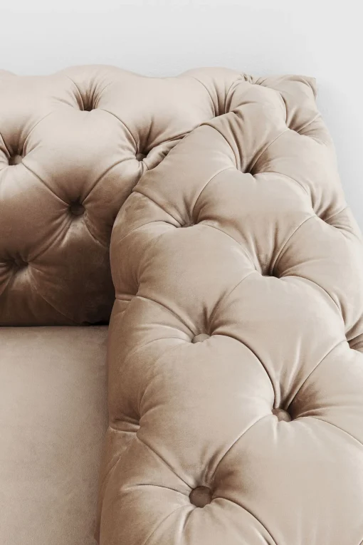 KARE Design DIVANO DESIRE 3-POSTI VELLUTO ECRU - KARE> Divani