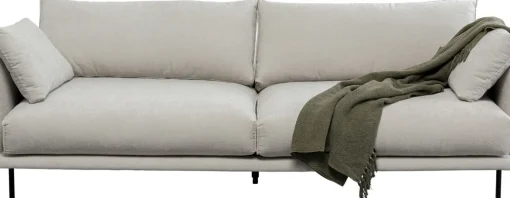 KARE Design Divano Edna 3-posti crema 245cm - KARE> Divani