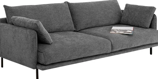 KARE Design Divano Edna 3-posti grigio 245cm - KARE> Divani