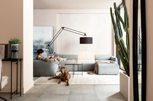 KARE Design Divano Lucca  Elements ottomana grigio destra - KARE> Chaise Longue E Lettini