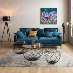 KARE Design Divano Lullaby 2-Posti Petrolio - KARE> Divani