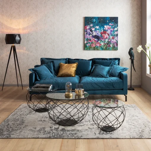 KARE Design Divano Lullaby 2-Posti Petrolio - KARE> Divani