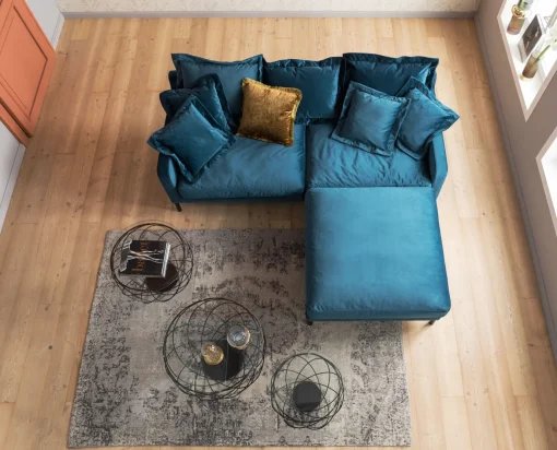 KARE Design Divano Lullaby 2-Posti Petrolio - KARE> Divani