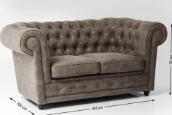 KARE Design Divano Oxford 2-Posti Vintage Smart - KARE> Divani